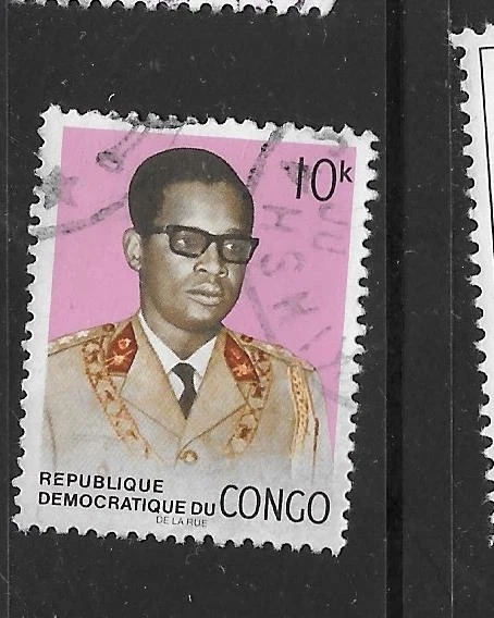 CONGO DR SC#653 1969 10K PRESIDENTE DEFINITIVO USADO POSTAL SELLO ÚNICO ANTIGUO Foto 1 de 1