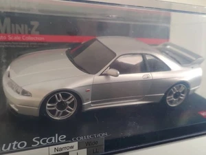 Kyosho Mini-Z Nissan Skyline GTR VSpec R33 Silver 1:27 Scale Used - Picture 1 of 5