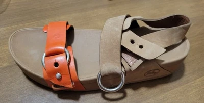 Zapato Izquierdo Solo Fitflop Fit Flop Mujer Sandalia Zapato Talla 7 Naranja/Tostado Foto 1 de 2