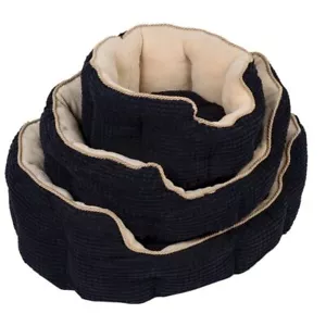 More details for comfy warm winter dog bed round high tall soft padded sides washable cushion