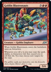 GOBLIN BLASTRONAUTS x4 mtg Casi nuevo-M Unfinity 4 Unc - Imagen 1 de 1