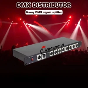 fast ship 8-way DMX Distributor/Booster for stage lighting signal amplifier - Picture 1 of 5