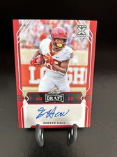 2022 Leaf Draft - Autographs Red #BA-BH2 Breece Hall (AU, RC)