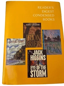 Readers digest 4bk- Eye Of The Storm, Pelican Brief, The Island Harp, Treasures - Picture 1 of 7