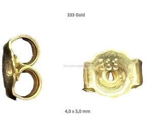 Ohrstecker Poussette Gold 333 Butterfly-Verschluss 1 Paar Echtschmuck - Bild 1 von 1
