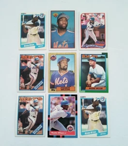Mets Blue Jays Lot 1987 Topps Mookie Wilson 625 1988 Donruss 552 1989 Bowman 386 - Picture 1 of 12