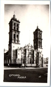 CATEDRAL PUEBLA Mexico church RPPC - Postcard - Picture 1 of 2