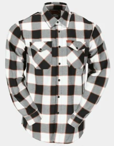 Dixxon Flanell FAT DADDY QUANTICO CUST HERREN M MEDIUM SCHWARZ WEISS KARIERT NEU JPA - Bild 1 von 7