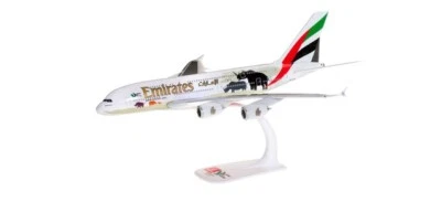 MODELLINO AEREO STATICO HERPA AIRBUS A380 EMIRATES UNITED FOR WILDLIFE 1:250 - Immagine 1 di 4