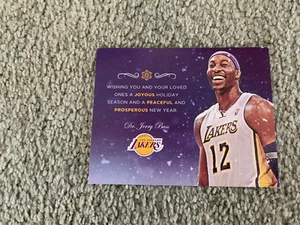 2012 Los Angles Lakers NBA Basketball Christmas Card Dwight Howard - Picture 1 of 2