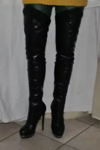 High Heel Overknee Plateaustiefel Gr.EUR 42 - Bild 1 von 2