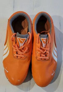puma orange golf shoes