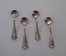  Matched Set/4 Baker-Manchester Sterling Silver Salt Spoons 