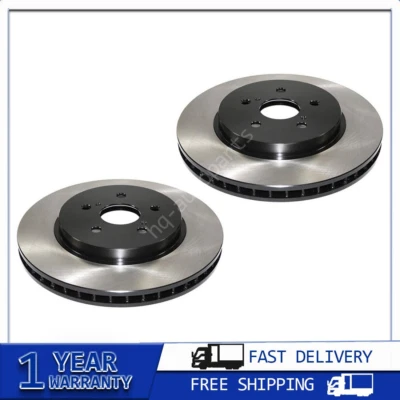 Front E-Coated Disc Brake Rotor 2PCS For 2004-2006 Lexus RX330 - Image 1 of 3