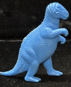Figura de Juego Prehistórico Marx Plástico Allosaurus Azul Brillante Años 60 De Colección - Imagen 1 de 8
