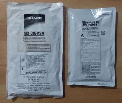 Genuine Sharp MX-31GVSA and MX-31GVBA Tri-Color Developer and Black Developer - Image 1 of 2