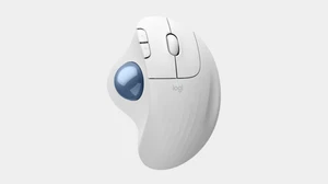 Logitech ERGO M575 S Wireless Trackball Mouse! Easy Thumb Control! White + Blue! - Afbeelding 1 van 6