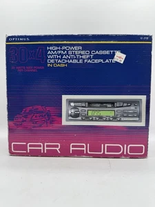 Vintage Optimus Model 12-2115 AM/FM Stereo Cassette Deck Car In Dash Player - Picture 1 of 12