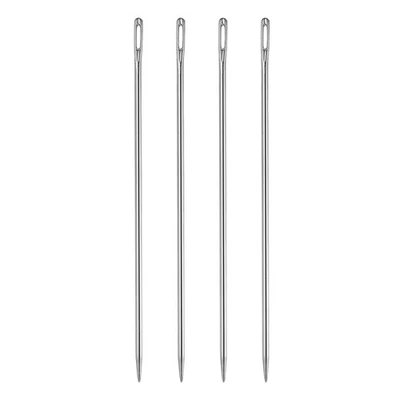 4pcs Upholstery Needles 3mm Dia 150mm (5.91") Extra Long Large Eye Needles Foto 1 de 4