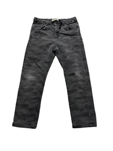 Zara Collection Boys Camo Jeans Size 7 Classic Pockets Stretch - Picture 1 of 7
