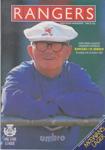 Programme / Programma Glasgow Rangers v St.Mirren 06-10-1987 - Bild 1 von 1
