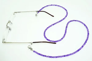 Elegante Brillenkette aus Amethyst - Bild 1 von 4