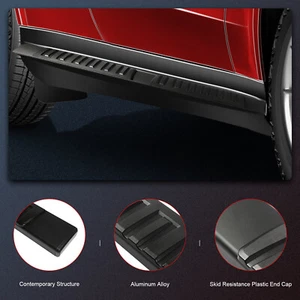 For 09-14 Ford F-150 Super Crew Cab 6.5" Running Boards Nerf Bars Side Steps BLK - Picture 1 of 15