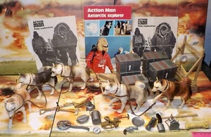 Original Vintage Action Man Explorer Sledge And Dog Team **AS PICTURED** - Picture 1 of 12