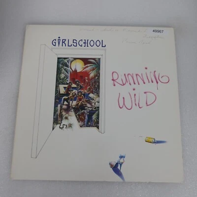 Girlschool Running Wild LP Vinyl Record Album - Image 1 of 4