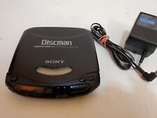 Vintage Sony Discman D-140 Personal CD player Mega Bass w Sony Adapter Works
