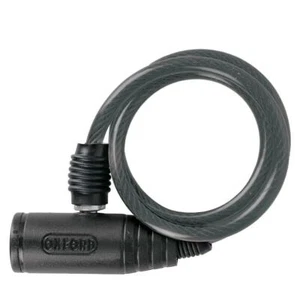 Oxford Bumper Cable Lock Smoke 600x6mm Motorcycle Helmet Lock (OF02) - Picture 1 of 8