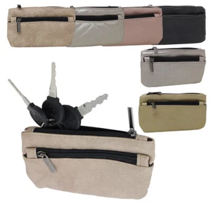 Schlüsseltasche Schlüsseletui Schlüsselmäppchen Etui  Veganes Leder Haus Auto - Bild 1 von 23