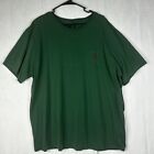 Vintage Polo Ralph Lauren Shirt Men XXL Green Pocket Tee Short Sleeve 2X Cotton