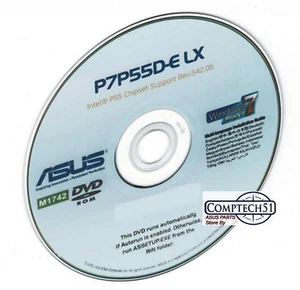 ASUS P7P55D-E LX MOTHERBOARD DRIVERS M1742 WIN 7 8 8.1 10 - Picture 1 of 1