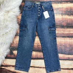 KanCan Cargo Jeans - Denim - Picture 1 of 6