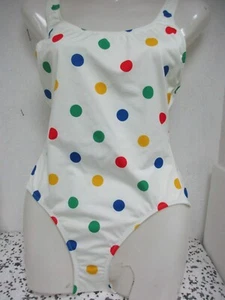 Solid & Striped Anne-Marie One Piece Swimsuit White Dotted  Measures Small NWOT - Picture 1 of 2
