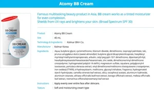ATOMY BB Cream 40ml SPF30 PA++ All Skin Types Korean Free Shipping - Picture 1 of 8