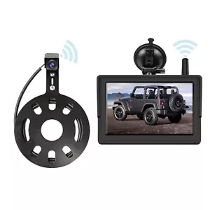 Wireless 5" Monitor 1080P Spare Tire Mount Backup Camera Kit For Jeep Wrangler - Picture 1 of 20