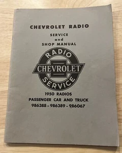 Chevrolet Radio Service Shop Manual - 1950 Radios Passenger Car & Truck - 1160 - Bild 1 von 3