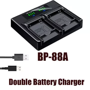 Dual Battery Charger For Samsung EA-BP88A DV200 DV300 DV300F DV305 DV305F BP-88A - Picture 1 of 4
