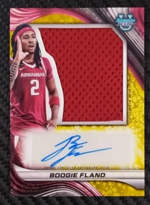 2025 Bowmans Best U Boogie Fland Yellow 43/75 Jersey Auto Rookie ARKANSAS PJRABF - Bild 1 von 6