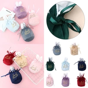 Storage Pouch Gift Packing Bags Easter Rabbit Jewelry Organizer Candy Bags - Picture 1 of 12