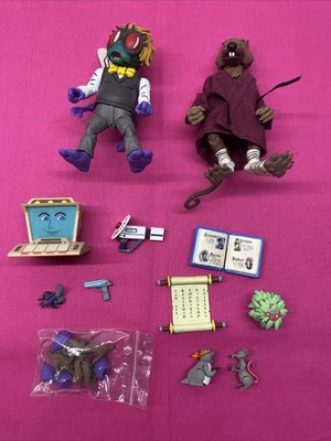 Juego de figuras de acción NECA Teenage Mutant Ninja Turtles: Splinter Vs. Baxter nuevo en caja Foto 1 de 4