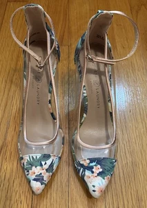 NEU Chinese Laundry, Damenschuhe, Blume und transparent, mittelhoher Absatz, Größe 8,5 - Bild 1 von 7