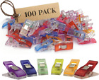 100 Pack of Multipurpose Sewing Clips and Quilting Clips, Multicolored Magic Cli