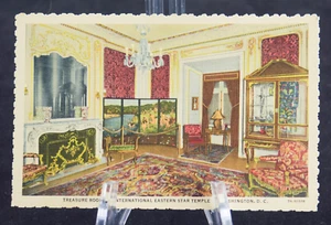 Postcard Treasure Room International Eastern Star Temple Washington DC - Picture 1 of 2