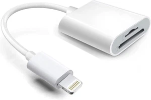 Lightning to SD & TF Card Reader Adapter, Apple MFi Certified 2 in 1 Micro  - Picture 1 of 11