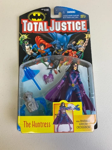 THE HUNTRESS Total Justice Batman DC Comics Vintage Kenner 1997 90's NEW Cover
