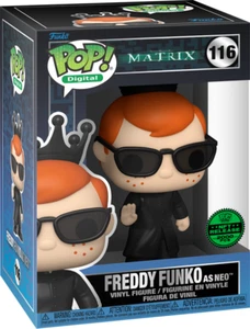 Funko Pop! Matrix Freddy Funko as Neo #116 Esclusiva Digitale | LE 2000 PEZZI QUASI NUOVO/M - Foto 1 di 7