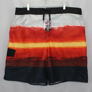 Pantalones cortos de natación Joe Boxer grandes a rayas multicolores talla 2XL - Imagen 1 de 10
